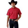 Ariat Mens Barth Paisley Print Shirt Tango Red - 10073531