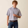 Ariat Mens Baxter Classic Fit Shirt White  - 10073527
