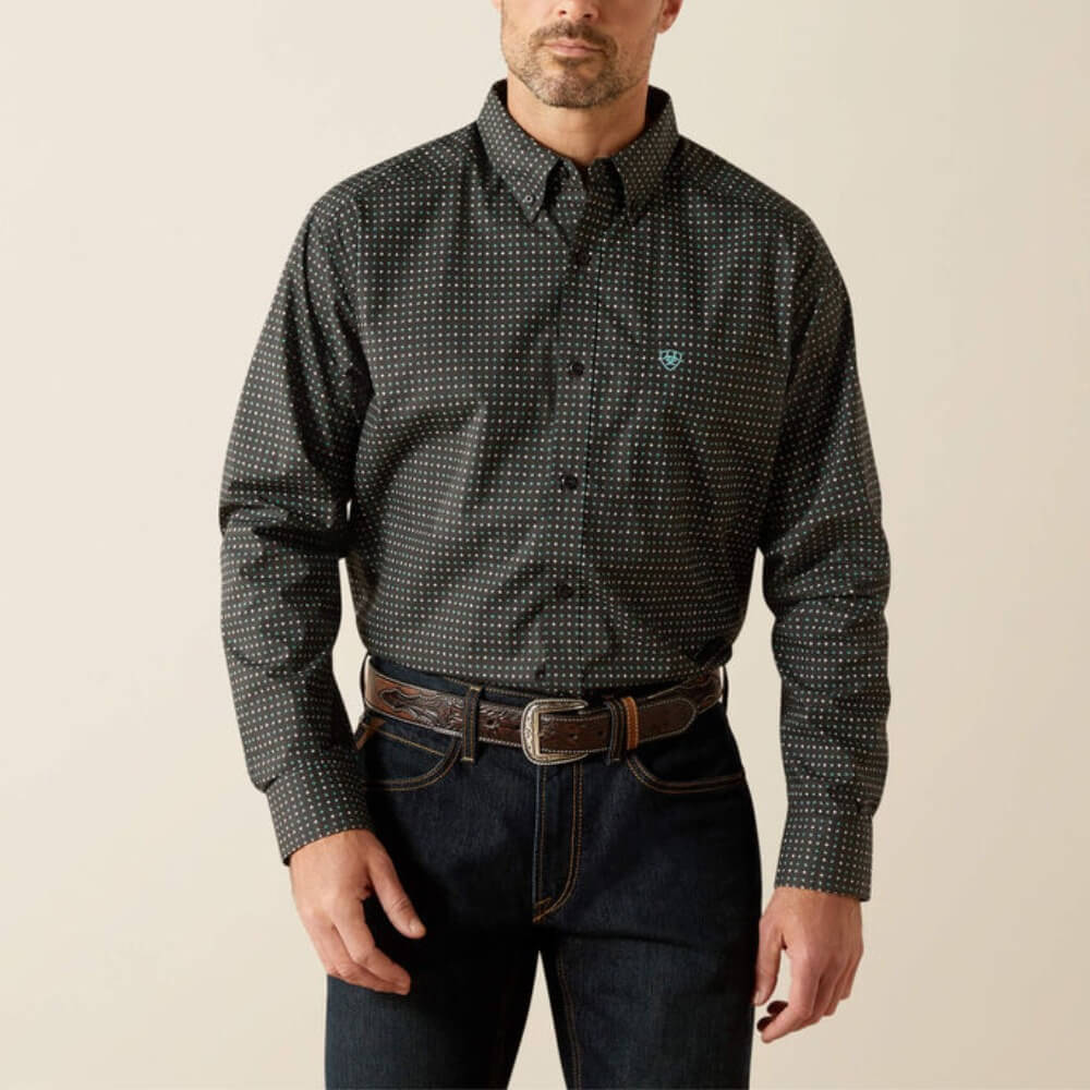 Ariat Mens Belmont Classic Fit Shirt Black - 10062207