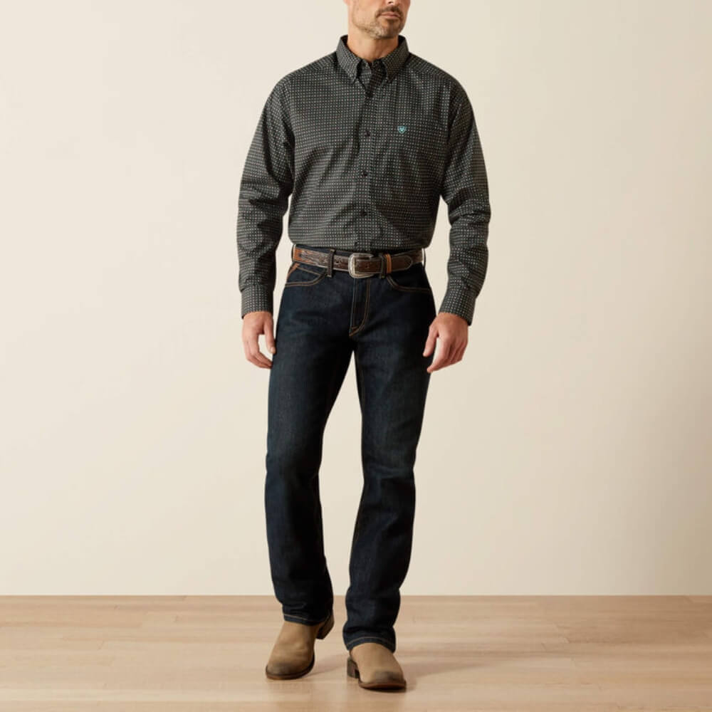 Ariat Mens Belmont Classic Fit Shirt Black - 10062207