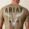 Ariat Mens Best Longhorn T-Shirt Fallen Rock - 10080708