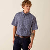 Ariat Mens Bill Classic Fit Shirt Evening Blue - 10073524