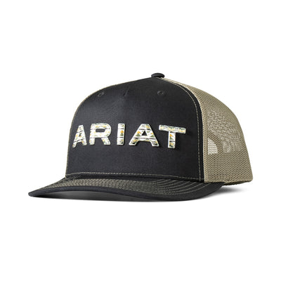 Ariat Mens Black Embroidery Cap
