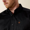 Ariat Mens Black Solid Twill Shirt Black - 10000502