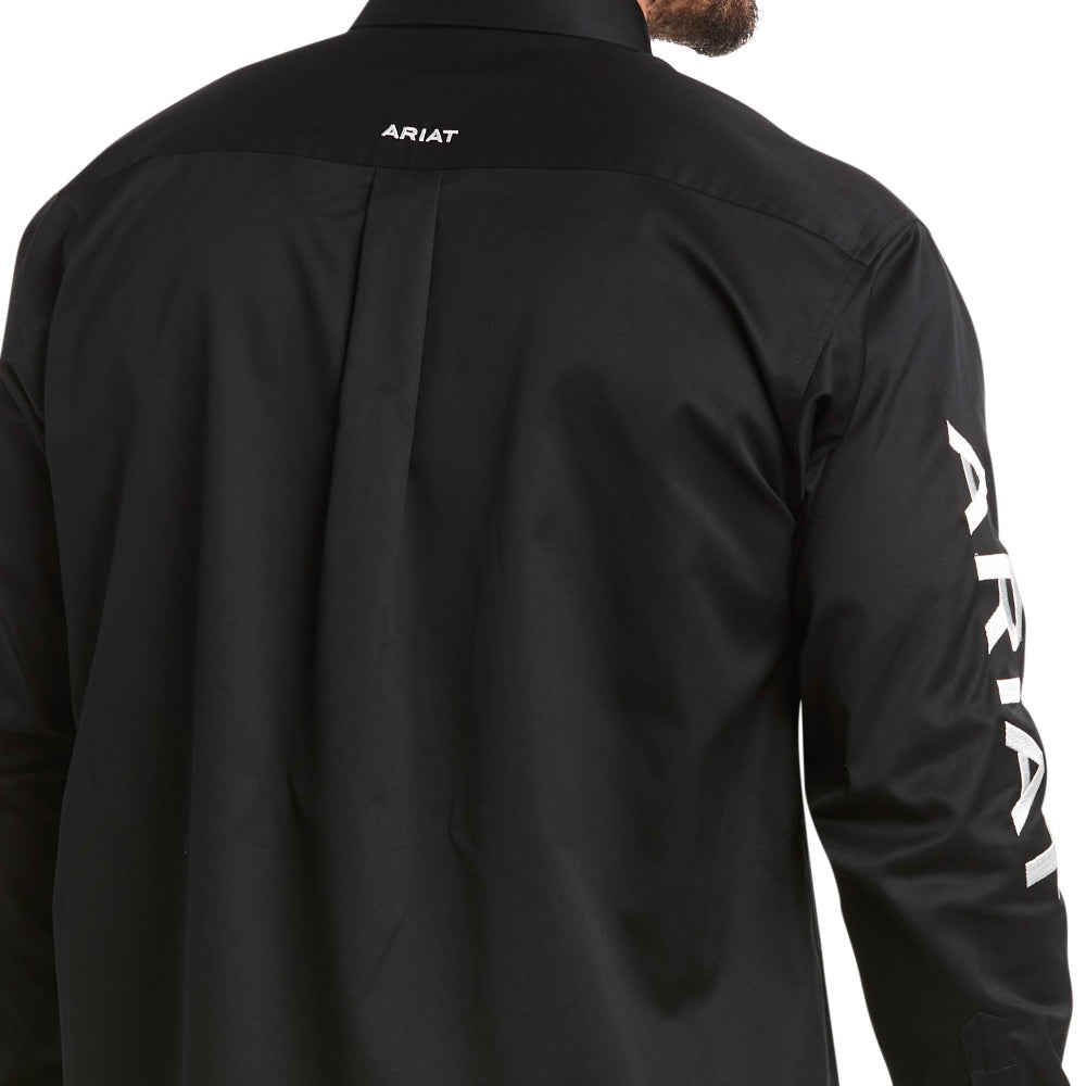 Ariat Mens Black Team Logo Twill Shirt
