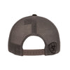 Ariat Mens Black Text Offset Mesh Cap - 1597501