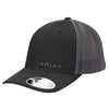 Ariat Mens Black Text Offset Mesh Cap - 1597501