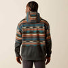 Ariat Mens Color Block Hoodie Rust Serape