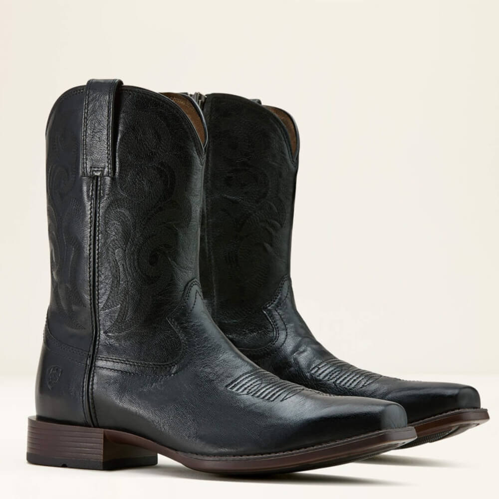 Ariat Men's Bodie Western Boots, Iron Black, 12 D Ariat Men's Bodie Western Boots, Iron Black, 12 D