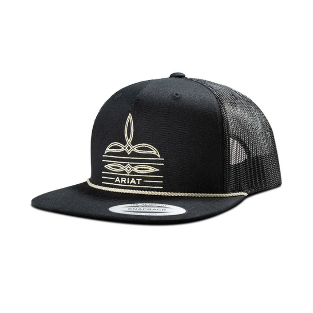 Ariat Mens Bootstitch Cap Black - A300092201