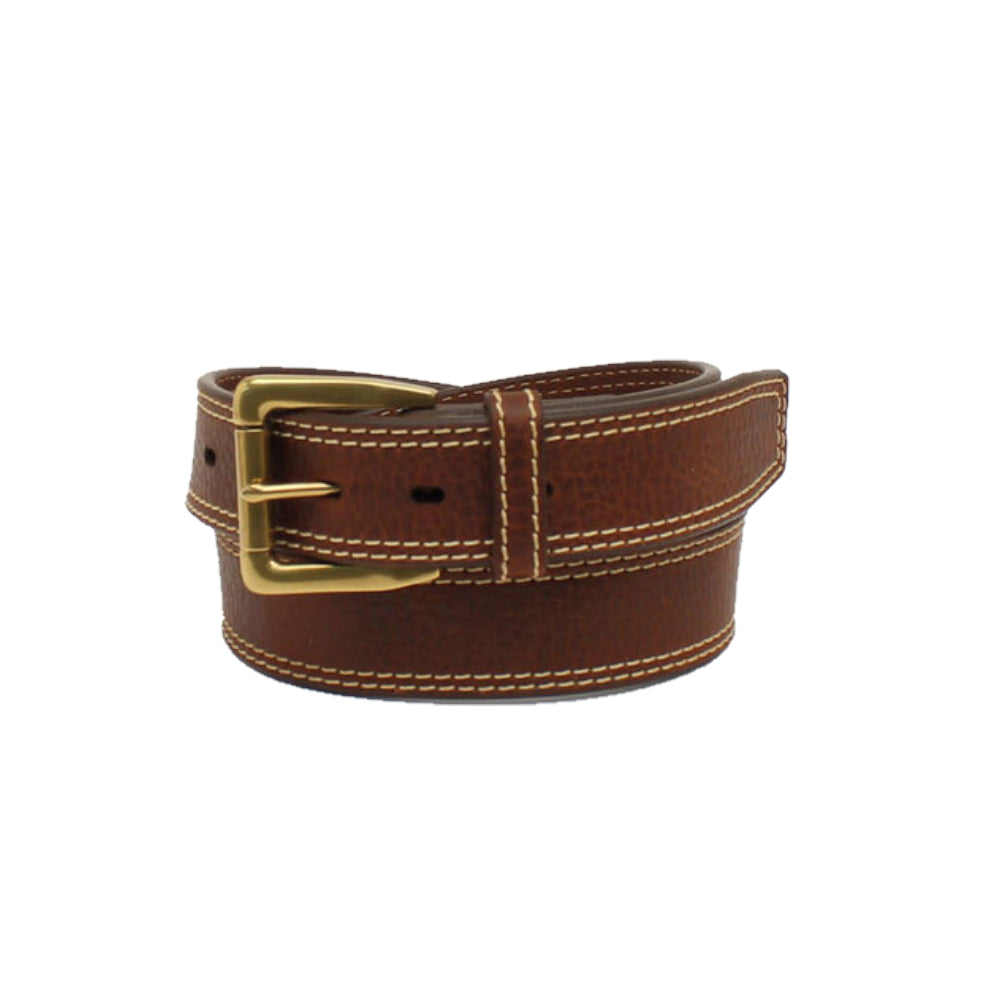 Ariat Mens Brown Double Stitch Belt