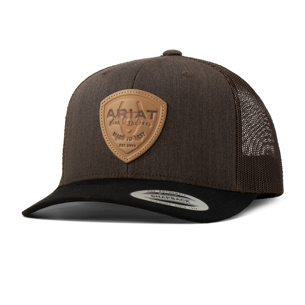 Ariat Mens Brown Snapback Cap