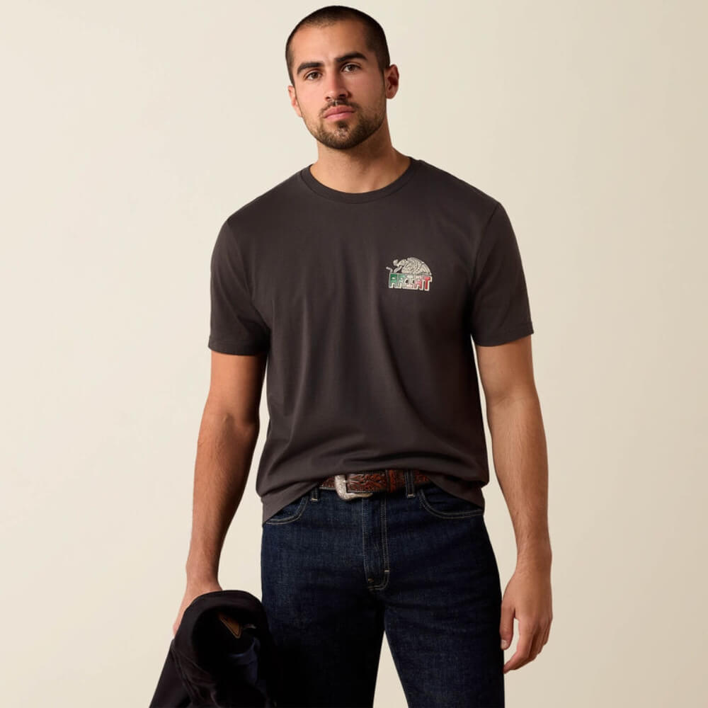 Ariat Mens Buenos Dias T-Shirt Vintage Black - 10079383