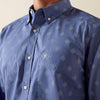Ariat Mens Byrd Fitted Shirt Colony Blue - 10073533
