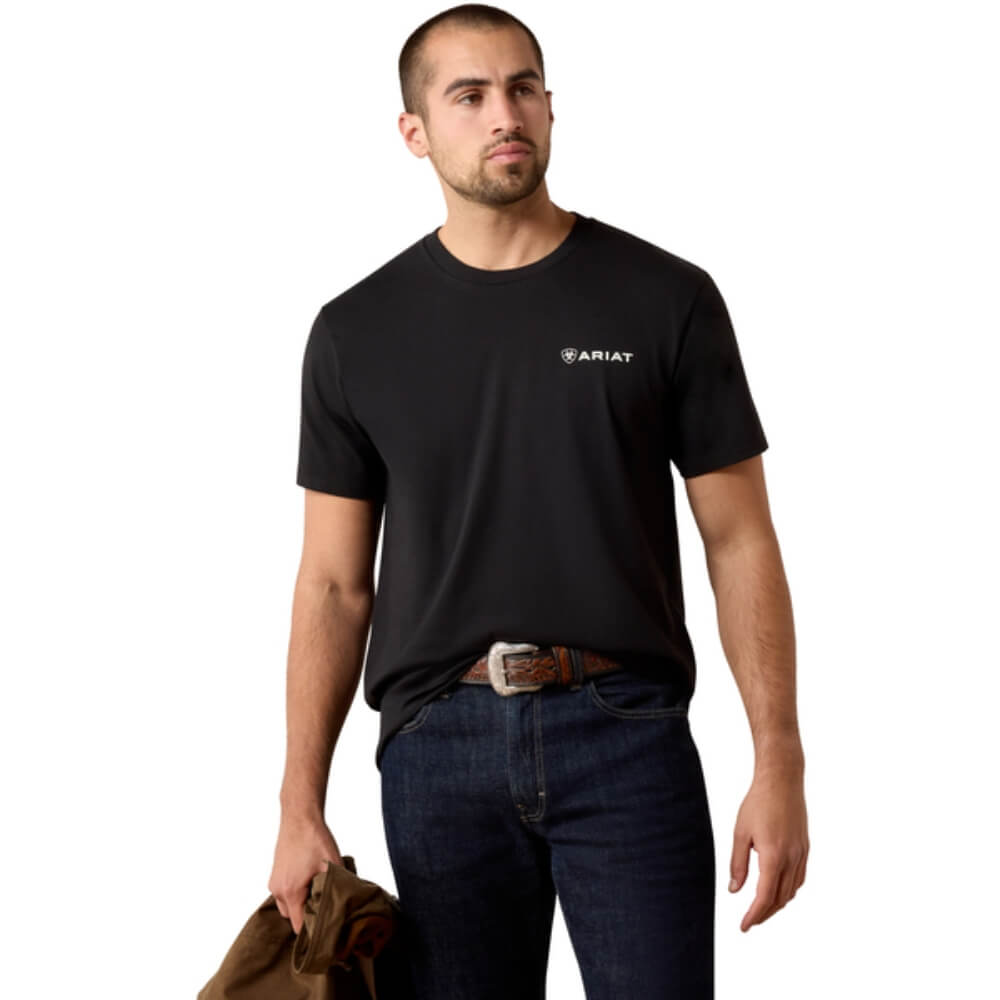 Ariat Mens Cactus Rider T-Shirt Black - 10061641