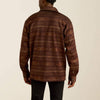 Ariat Mens Caldwell Printed Shirt Jacket Maroon - 10062680