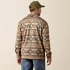 Ariat Mens Caldwell Printed Shirt Jacket Savannah Tan Southwest - 10079460