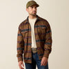 Ariat Mens Caldwell Printed Shirt Jacket Toffee Serape - 10079387