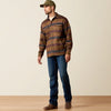 Ariat Mens Caldwell Printed Shirt Jacket Toffee Serape - 10079387