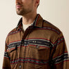 Ariat Mens Caldwell Printed Shirt Jacket Toffee Serape - 10079387