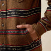 Ariat Mens Caldwell Printed Shirt Jacket Toffee Serape - 10079387