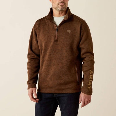 Ariat Mens Caldwell Logo 1/4 Zip Sweater
