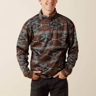 Ariat Mens Caldwell Logo 1/4 Zip Sweater