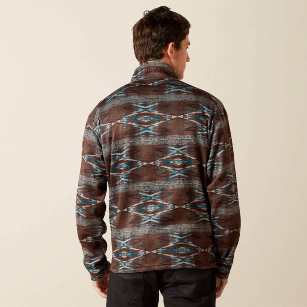 Ariat Mens Caldwell Logo 1/4 Zip Sweater