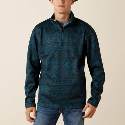 Ariat Mens Caldwell Logo 1/4 Zip Sweater