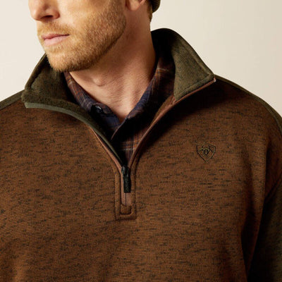 Ariat Mens Caldwell Logo 1/4 Zip Sweater