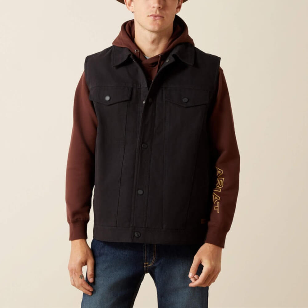 Ariat Mens Canvas Rancher Vest