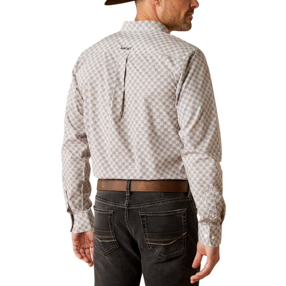 Ariat Mens Cario Grey Blue Shirt