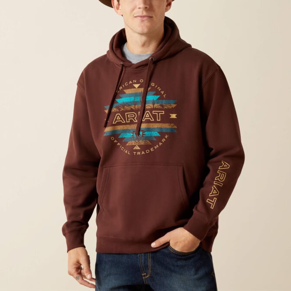 Ariat Mens Carlsbad Canyon Hoodie Brown - 10062500