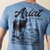 Ariat Mens Cattle Co. T-Shirt Coronet Blue - 10065896