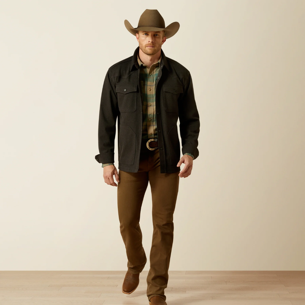 Ariat Mens Cattleman Shirt Jacket Black