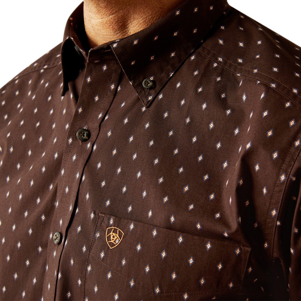 Ariat Mens Chance Brown Shirt