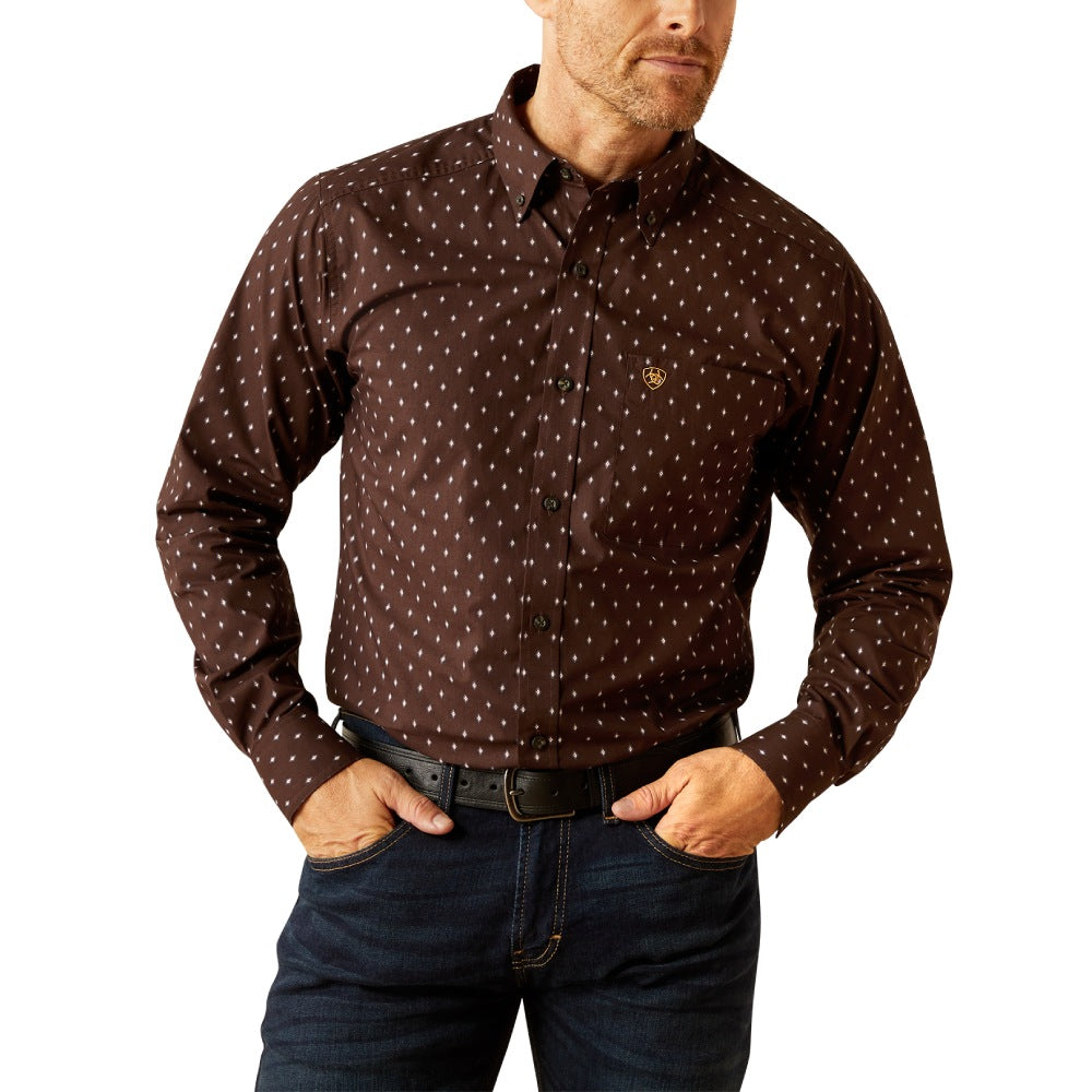 Ariat Mens Chance Brown Shirt