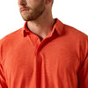Ariat Mens Charge 2.0 Polo Shirt Paprika Red - 10071557