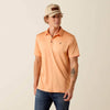 Ariat Mens Charger 2.0 Fitted Polo Shirt Cantaloupe - 10073465