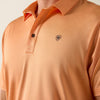 Ariat Mens Charger 2.0 Fitted Polo Shirt Cantaloupe - 10073465