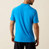 Ariat Mens Charger 2.0 Fitted Polo Shirt Ibiza Blue - 10071490