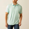 Ariat Mens Charger 2.0 Fitted Polo Shirt Parasail Aqua - 10058779