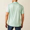 Ariat Mens Charger 2.0 Fitted Polo Shirt Parasail Aqua - 10058779