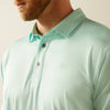 Ariat Mens Charger 2.0 Fitted Polo Shirt Parasail Aqua - 10058779