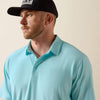 Ariat Mens Charger 2.0 Polo Shirt Angel Blue - 10073475