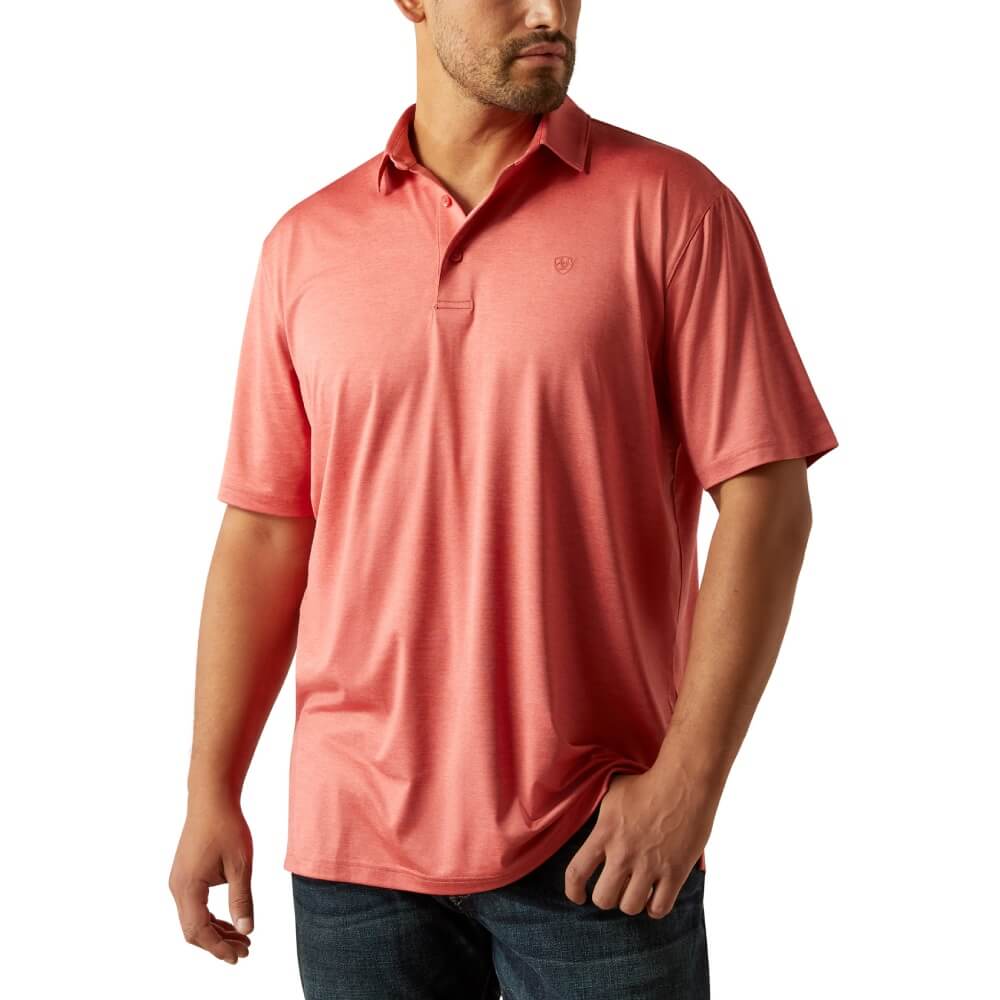 Ariat Mens Charger 2.0 Polo Shirt Chrysanthemum - 10058791