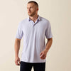 Ariat Mens Charger 2.0 Polo Shirt Purple Heather - 10071556