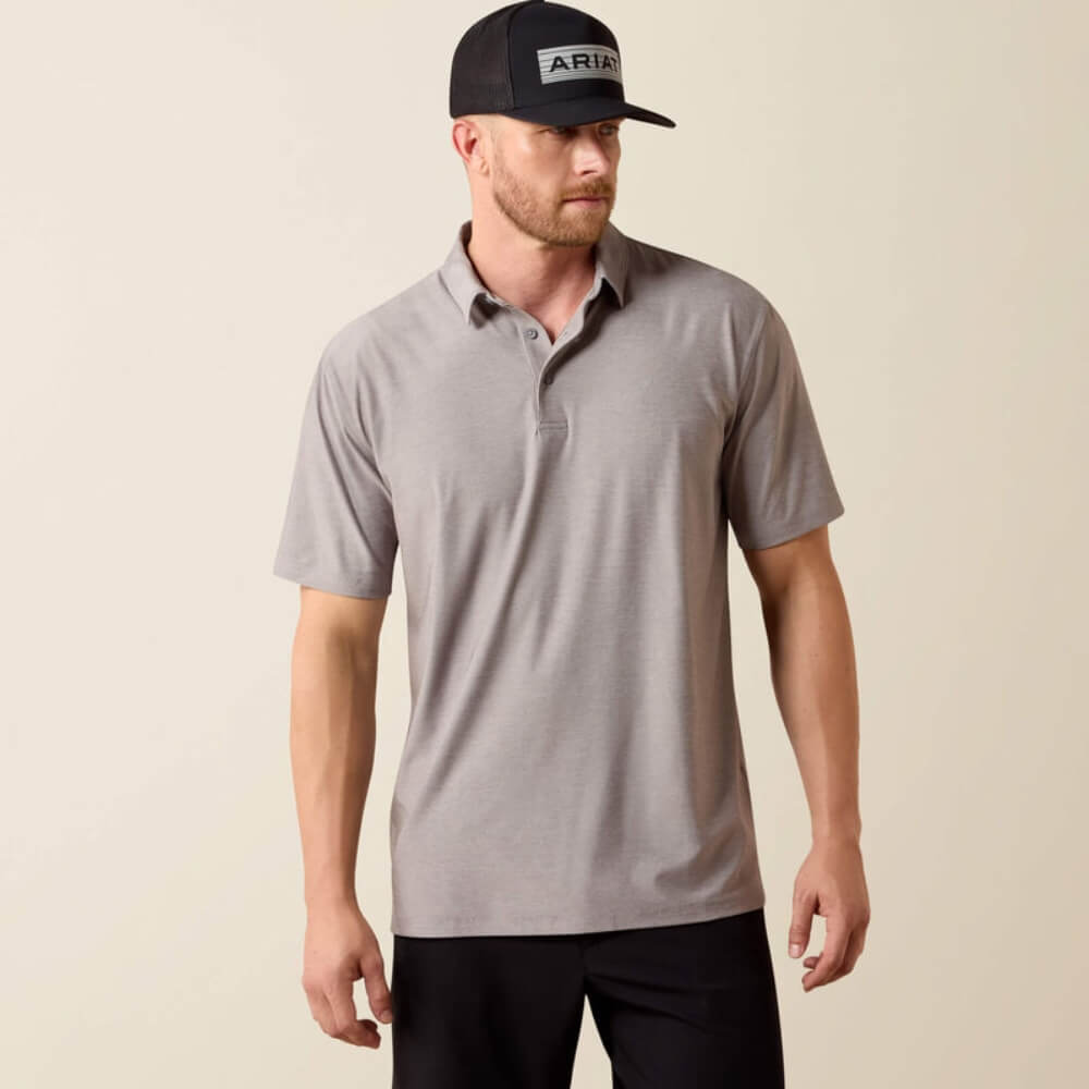 Ariat Mens Charger 2.0 Polo Shirt Sky Rocket - 10073474