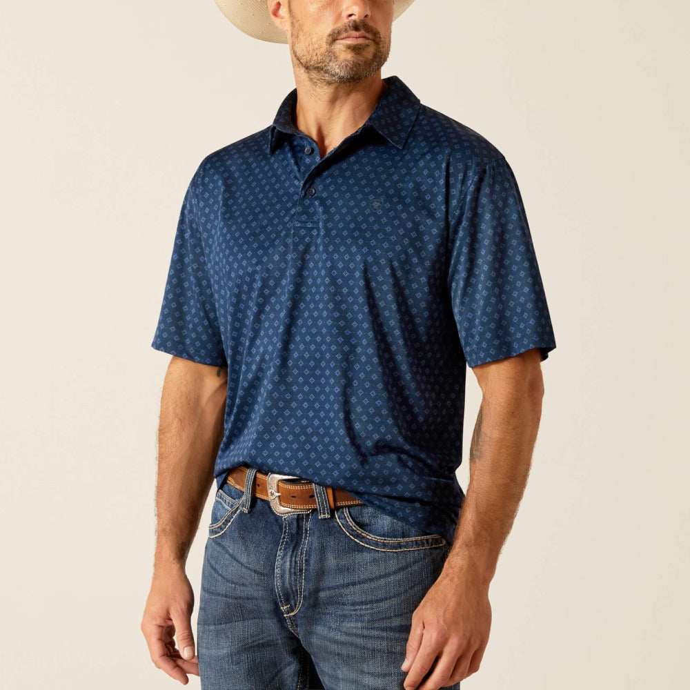 Ariat Mens Charger 2.0 Printed Polo Shirt