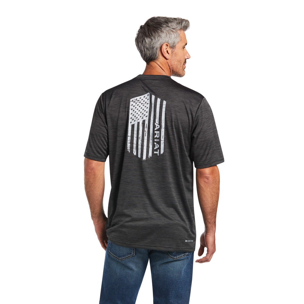 Ariat Mens Charger Vertical Flag T-Shirt 